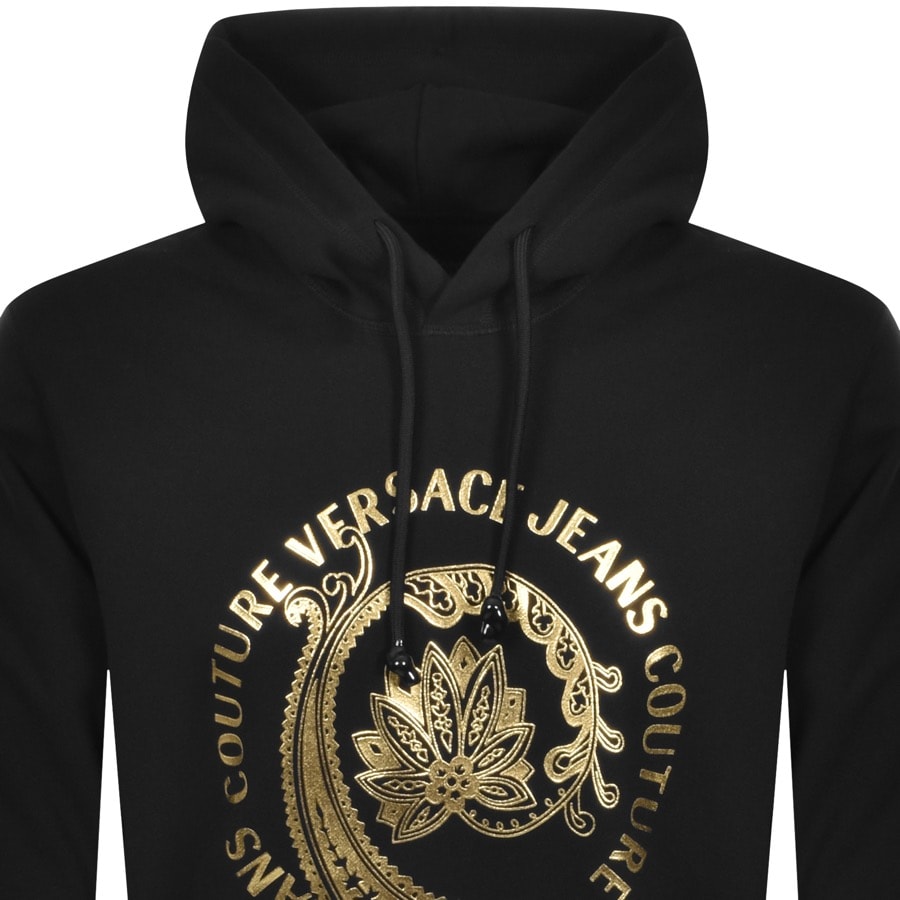 Alternative Image for ProductVersace Jeans Couture Pullover Logo Hoodie Black2